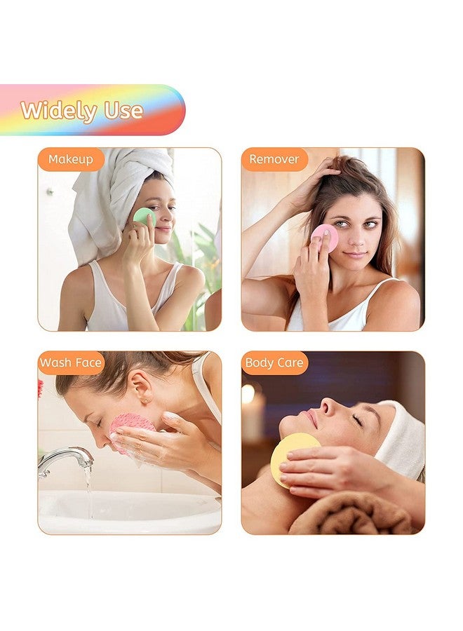 Generic Facial Sponges Compressed Facial Sponges Wet Soft Powder Puff Make Up Cosmetic Beauty Sponge Blender Compressed Pads For Cleansing And Exfoliating Facial Supplies(Pack Of 2 White)  - Image 4