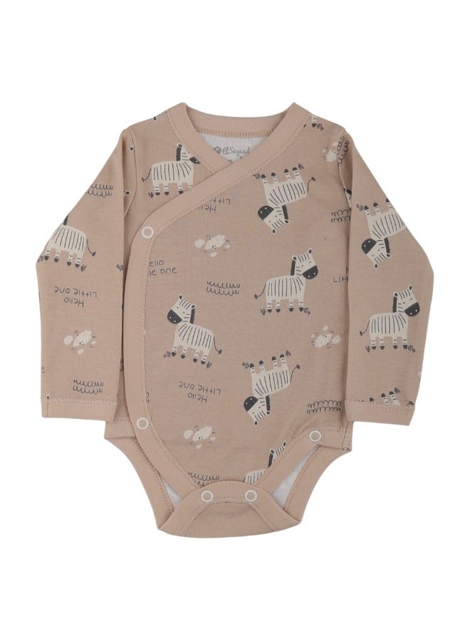 El Sayaad New Born Long sleeves Cotton Bodysuit Shaya 