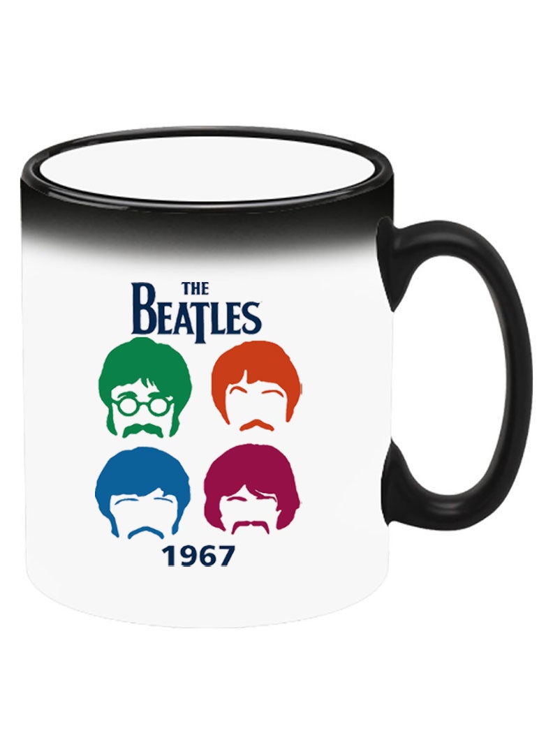 Theodor فنجان سيراميك حساس للحرارة يتغير لونه، الصورة تظهر عند إضافة سائل ساخن! البيتلز - Image 2