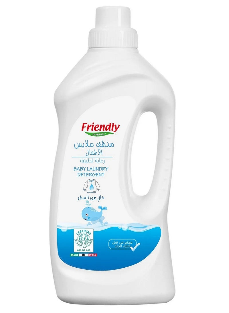 FRIENDLY ORGANIC Baby Laundry Detergent Fragrance-Free Natural Ingredients 1L - Image 1