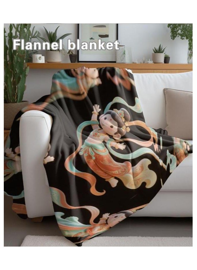 عام بطانية رقيقة من الفانيلا الكرتونية للأطفال أو الطلاب (دافئة ومريحة ومناسبة للنوم والألعاب) 100 سم * 150 سم - Image 3