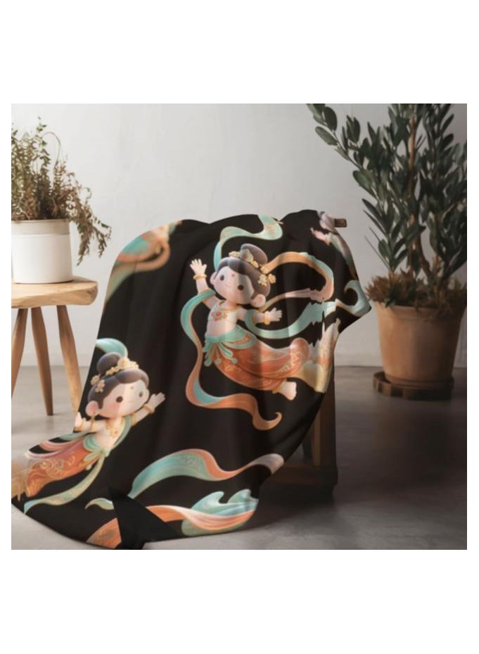 عام بطانية رقيقة من الفانيلا الكرتونية للأطفال أو الطلاب (دافئة ومريحة ومناسبة للنوم والألعاب) 100 سم * 150 سم - Image 4