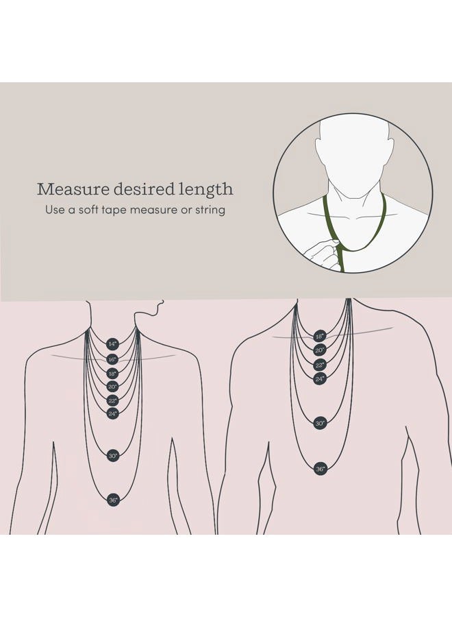 Kezef Creations Sterling Silver with Gold Overlay 1.3mm Cable Chain Necklace 22" - Image 5