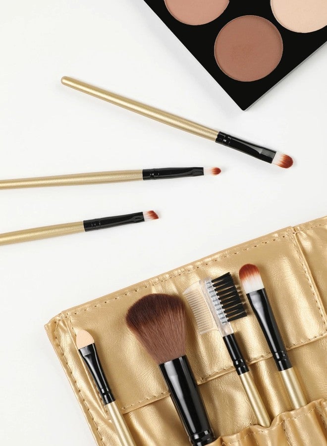 NFI essentials Professional Synthetic Soft Bristle Makeup Brush Set of 7 For Face & Eye Cosmetic Accessories Brushes Kit For Eyeshadow, Powder, Lip, Eyebrow - Image 5