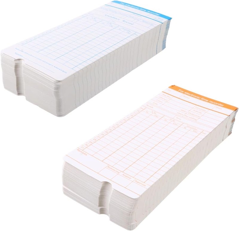 Angoily Premium Cardboard Attendance Cards Set For Office Recording Machines - Image 2