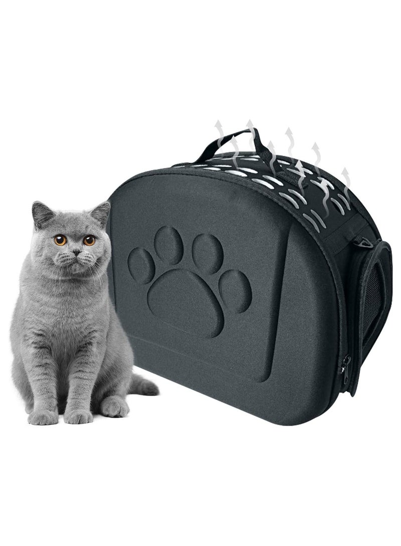 الأزرق جي دبليو Pet Carrier Bag, Breathable Foldable Comfortable Puppies Travel Carrying Handbag, Crossbody Bag for Travel, Hiking, Outdoor, Black - Image 1