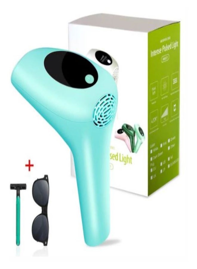 BLAZE IPL Hair Removal Device Women Men 900000 Flash Laser Hair Removal Systems Whole Body Hair Removal Machines for Face Bikini Underarms Legs (Green) - Image 1