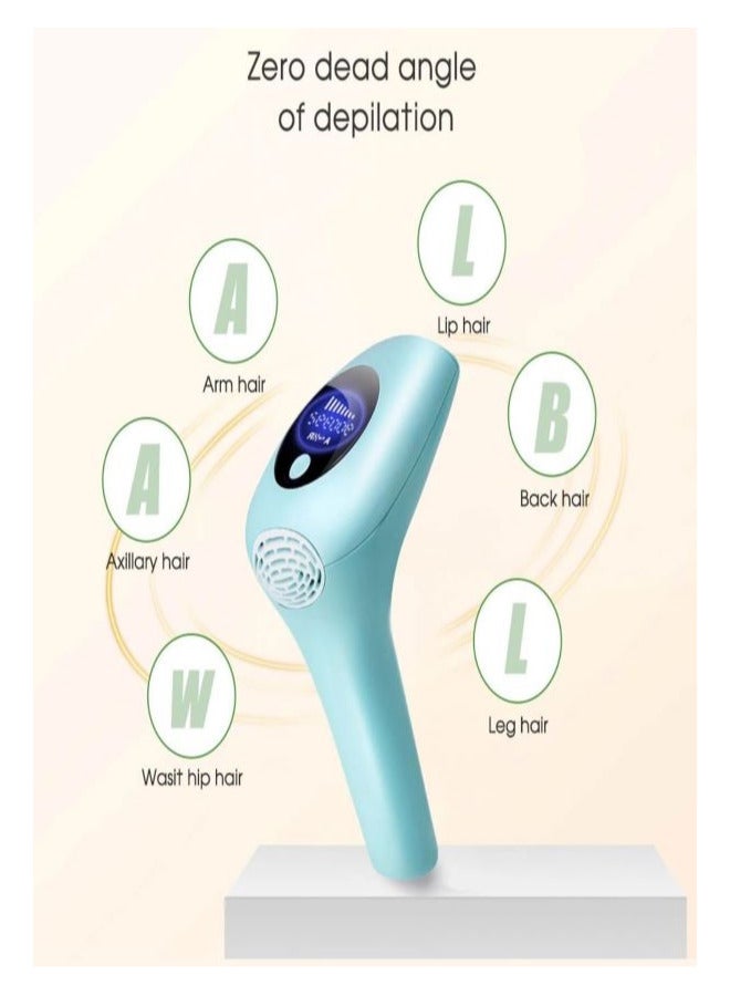 BLAZE IPL Hair Removal Device Women Men 900000 Flash Laser Hair Removal Systems Whole Body Hair Removal Machines for Face Bikini Underarms Legs (Green) - Image 2