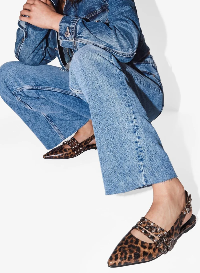 ONLY Leopard Print Ballerinas