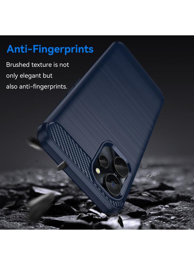 اس-توب جراب لهاتف Realme 9i 5G مصنوع من ألياف الكربون TPU بملمس ناعم - Image 3