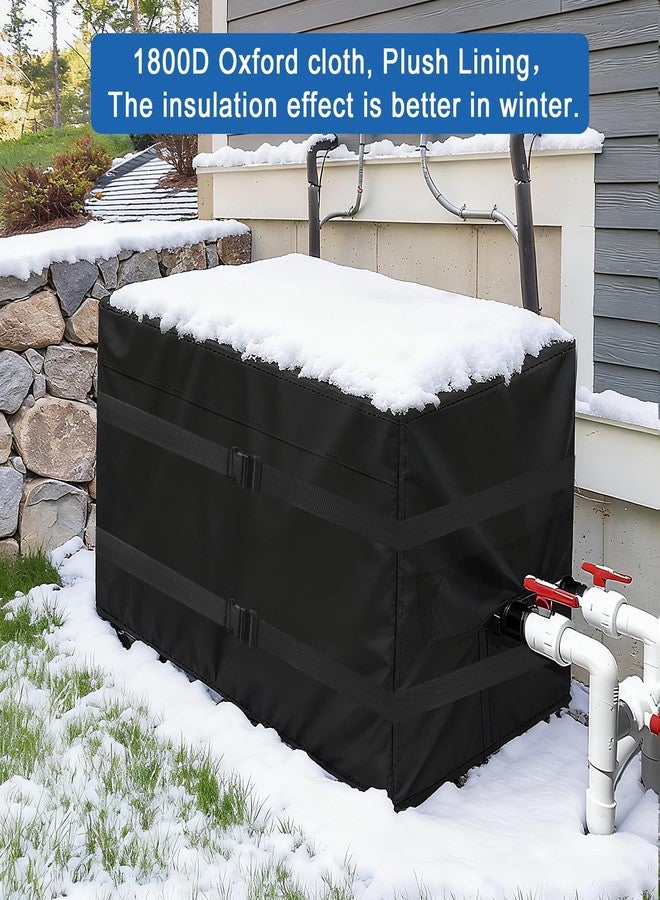 tiscover Pool Heater Cover for Hayward，1800D Insulation Material Pool Heater Winter Cover,with Plush Lining Pool Heater Cover for Outside Units Waterproof 40" L X 34" W X31 H - Image 4