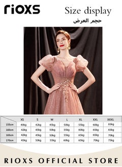 Women's Elegant Ball Gown Luxury Crystal Formal Dresse Rose Pink Evening Long Dress of 105cm/41.3inch For Wedding & Birthday Party & Official Occasions - pzsku/Z0E4B4CB35209E44CA2FCZ/45/_/1706691383/3d5c8c3c-77e6-46c0-b683-fdf3143afa07