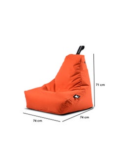 Extreme Lounging Extreme Lounging® - Original Mini Bean Bag for kids - Made in UK - Premium Quality Double Stitched Bean Bag - UV Protected & Waterproof - Small BeanBags Chair - Ideal for Indoor & Outdoor Use -Orange  - Image 2