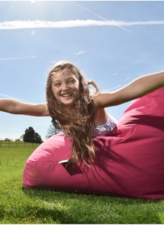 Extreme Lounging Extreme Lounging® - Original Mini Bean Bag for kids - Made in UK - Premium Quality Double Stitched Bean Bag - UV Protected & Waterproof - Small BeanBags Chair - Ideal for Indoor & Outdoor Use -Orange  - Image 4