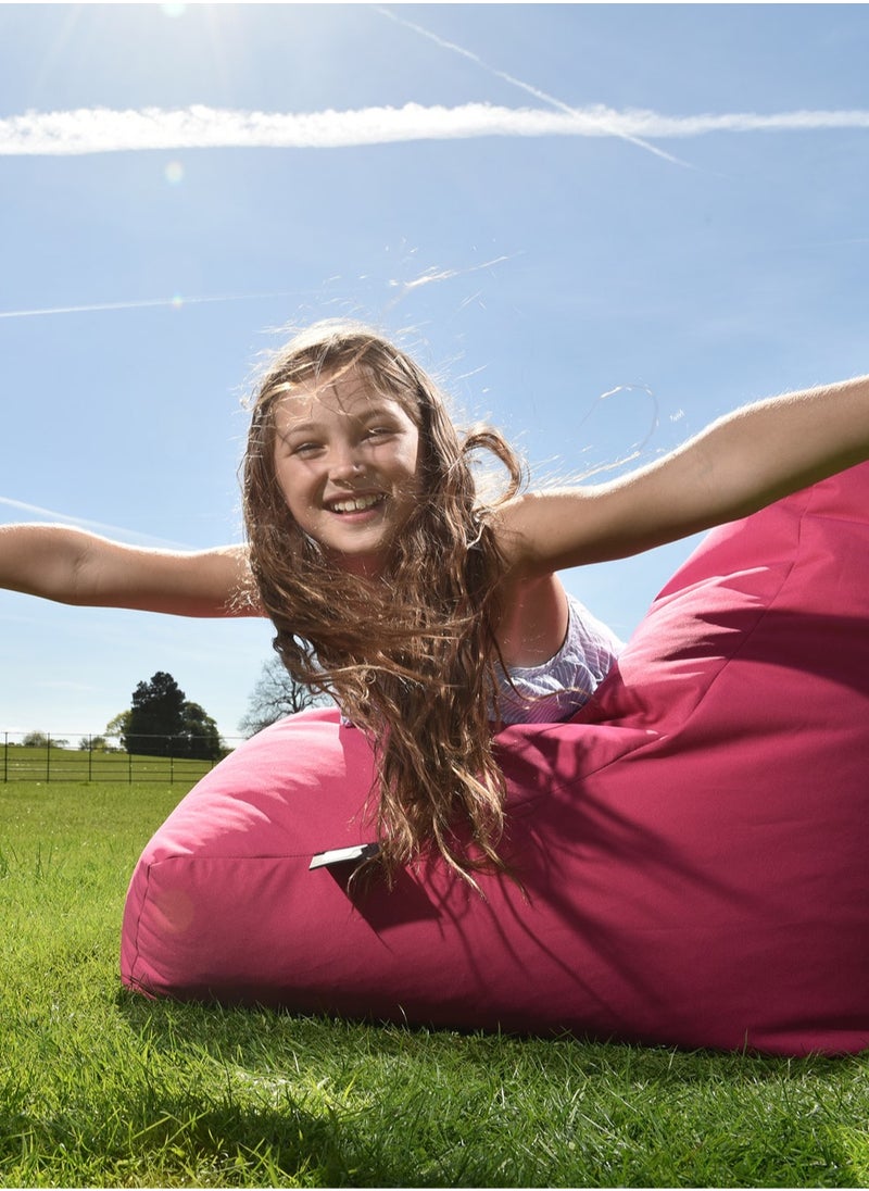 Extreme Lounging Extreme Lounging® - Original Mini Bean Bag for kids - Made in UK - Premium Quality Double Stitched Bean Bag - UV Protected & Waterproof - Small BeanBags Chair - Ideal for Indoor & Outdoor Use -Orange  - Image 4