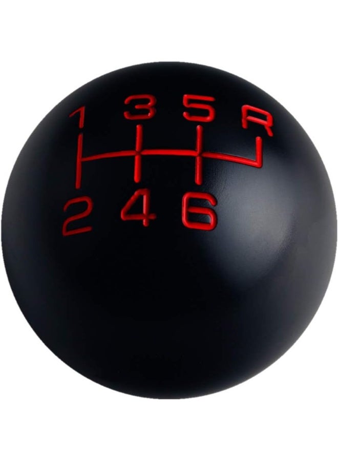 Dewhel Black/Red Aluminum Shift Knob 6 Speed Short Throw Shifter - Image 1