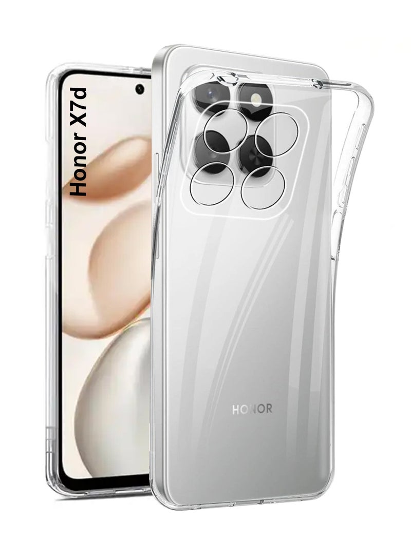 Honor X7d Shock Proof Case Cover - Ultra Clear, Durable & Accurate Cut-outs - Scratch, Dust & Smudge Protection - Transparent Silicon Back Cover for Honor X7d - Image 1
