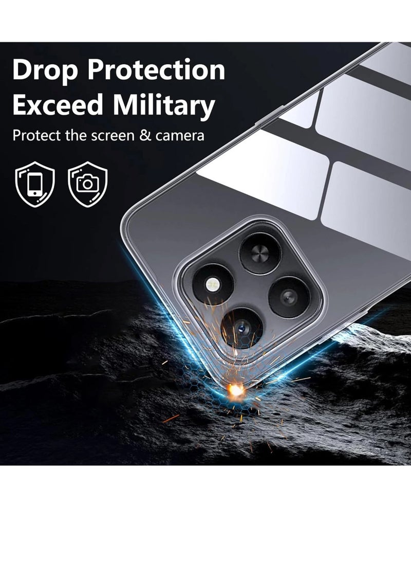 Honor X7d Shock Proof Case Cover - Ultra Clear, Durable & Accurate Cut-outs - Scratch, Dust & Smudge Protection - Transparent Silicon Back Cover for Honor X7d - Image 2