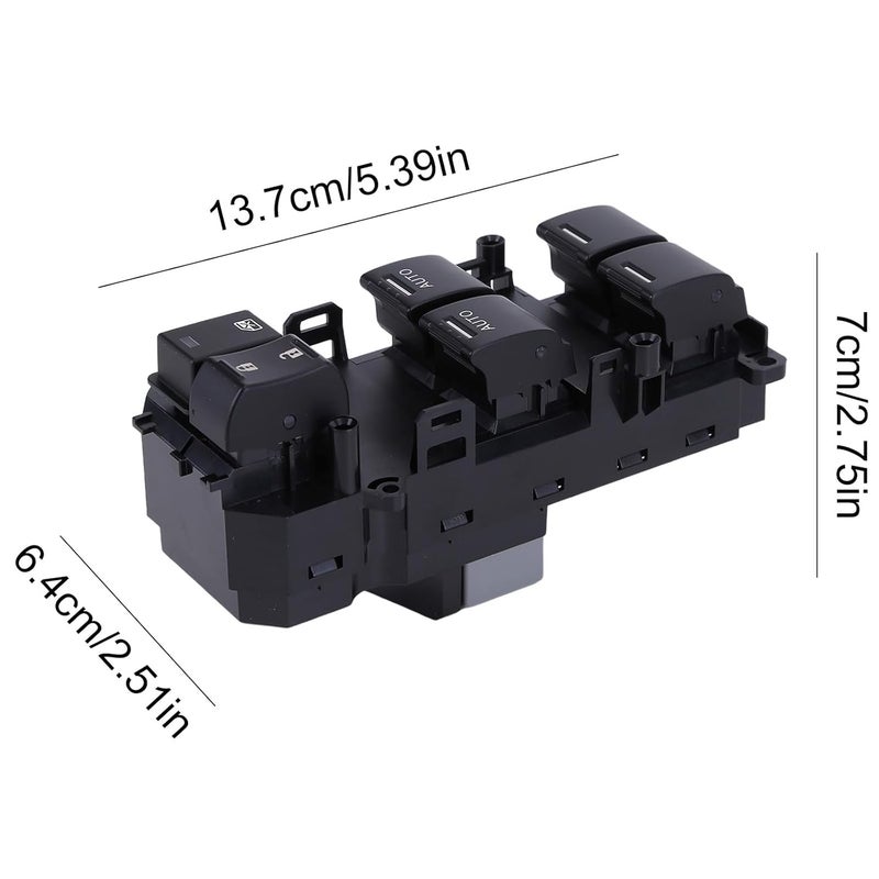Slakerbe Front Left Driver Side Master Power Window Switch for Honda Accord and Crosstour 2010-2015 - Image 2