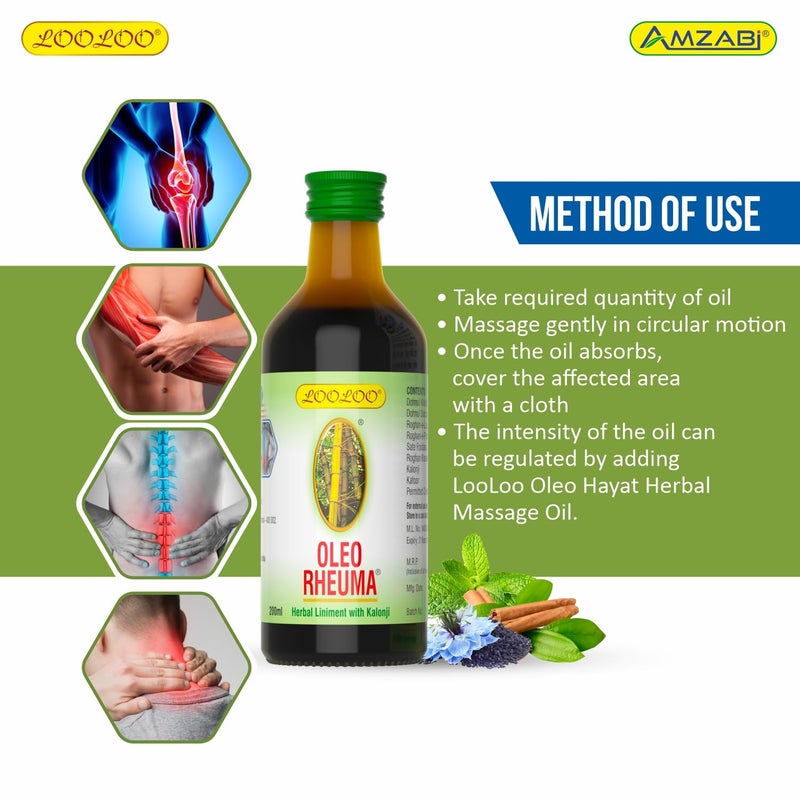 LooLoo Oleo Rheuma 200Ml Khojati Pain Oil - Image 5