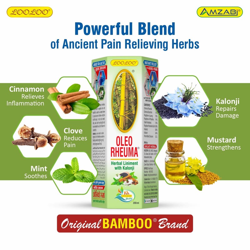 LooLoo Oleo Rheuma 200Ml Khojati Pain Oil - Image 4