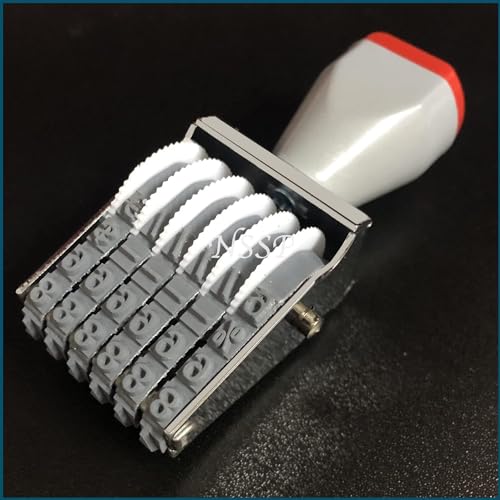 NSSP Number Stamp (Incl. ₹, Kg, Gm, No.) - 6 Digits Dater Stamp/Customized Pocket Stamp/Stamps for for Bank, Office, School, Shop or Personal use etc.(Without Pad/Manual/Rolling Bands)(Pack of-2) - Image 1