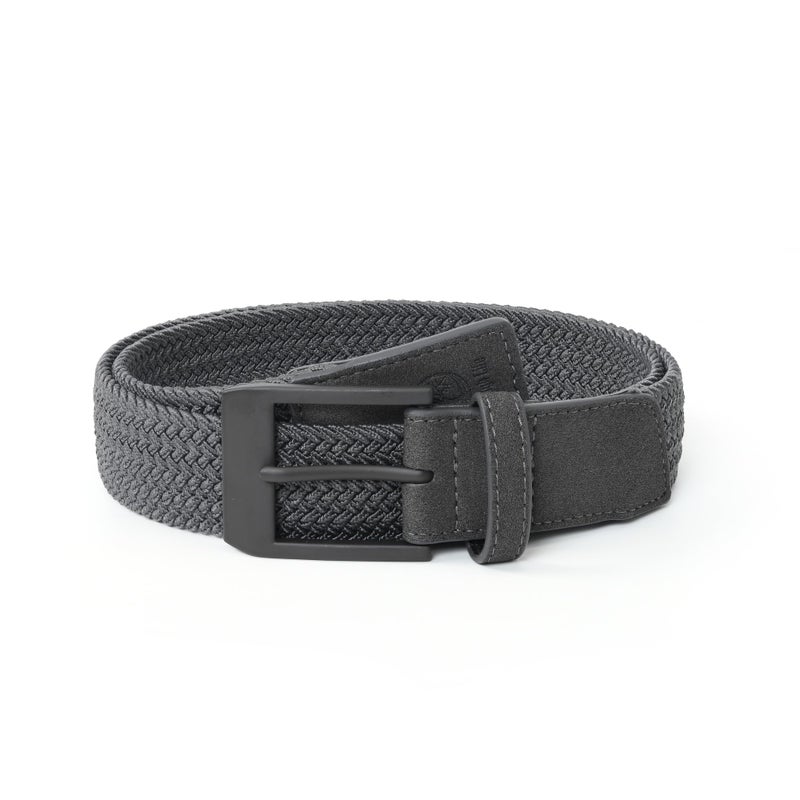 Mile High Life Braided Stretch Golf Belt Pin Oval Solid Color Buckle Leather Loop End Tip Belt For Men/Women/Junior - Image 2