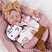 Aori Lifelike Reborn Baby Dolls Real Life Realistic Baby Dolls 20 Sleeping Newborn Baby Girl with Rainbow Doll Clothes for Girls 3 - Image 2