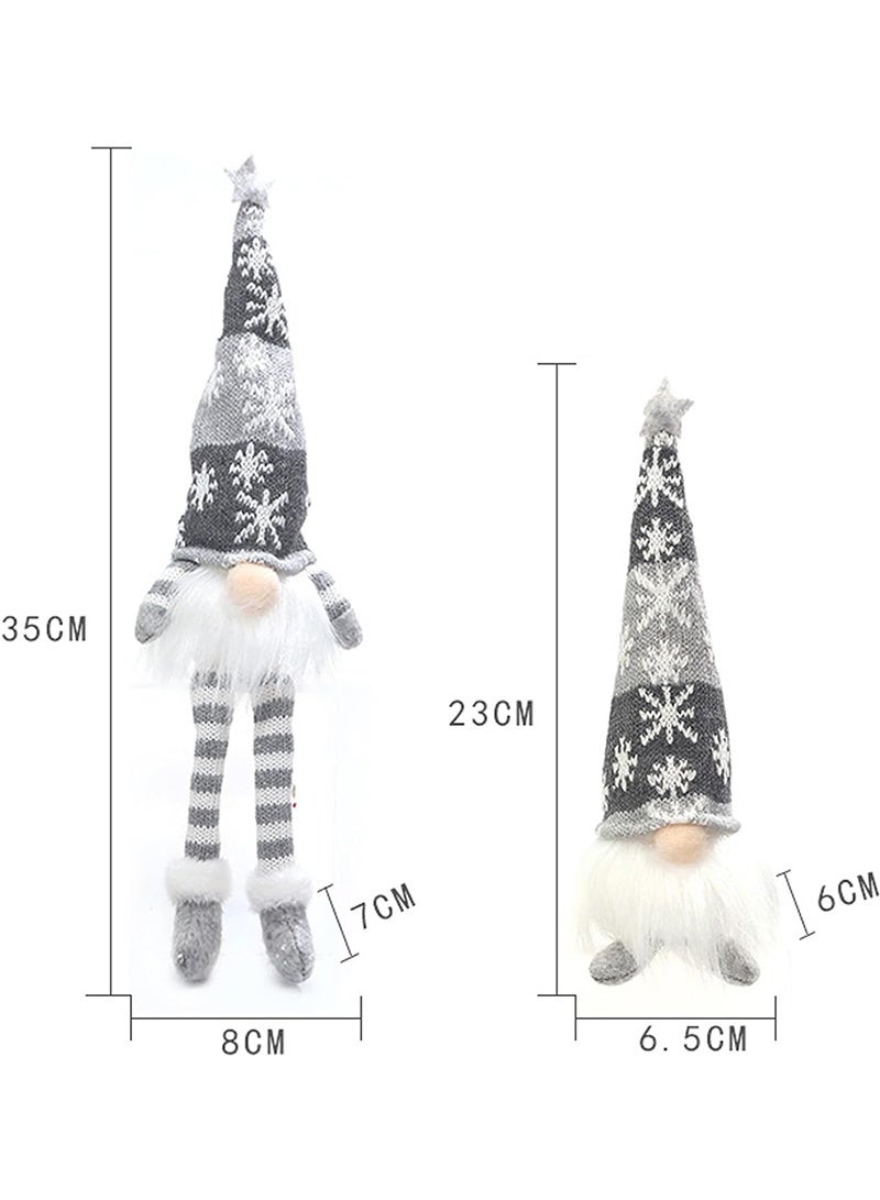 توبيتش زينة عيد الميلاد - 3 قطع  زينة عيد الميلاد، دمية قزم مضيئة مصنوعة يدويًا، قزم سانتا محشو، زينة عيد الميلاد للهدايا والحفلات المنزلية - Image 2
