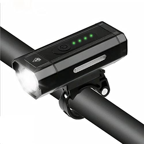 Linist Super Bright LED Bicycle Light, Bicycle Headlight Outdoor Light Rechargeable Warning Light with Power Display - Image 1