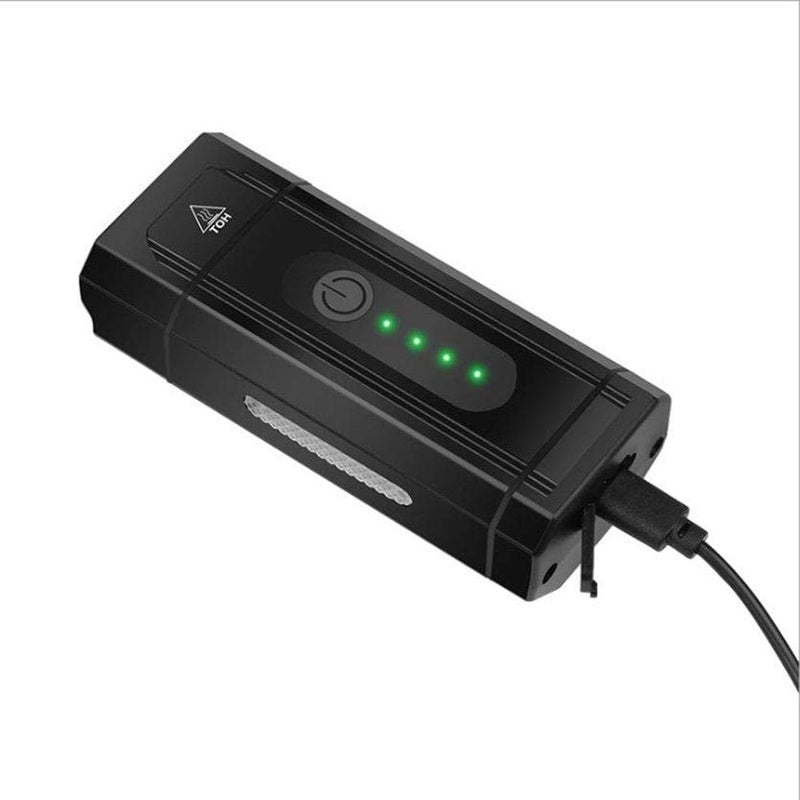 Linist Super Bright LED Bicycle Light, Bicycle Headlight Outdoor Light Rechargeable Warning Light with Power Display - Image 5