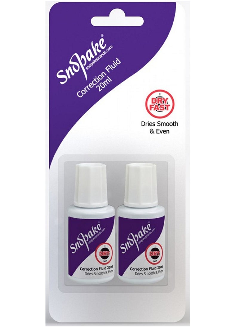 Snopake - White Correction Fluid 20 ML - Image 1