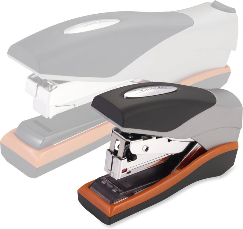 Swing Line Stapler, 40 Sheet Capacity, Optima 40, Jam Free, Reduced Effort, Compact, Soft Grip, Metal, Orange, Silver and Black (87842) - Image 5