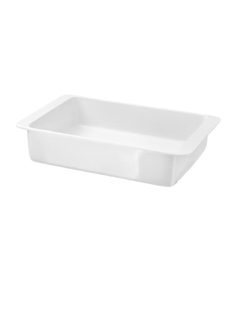 Oven dish, white32x20 cm - Image 1