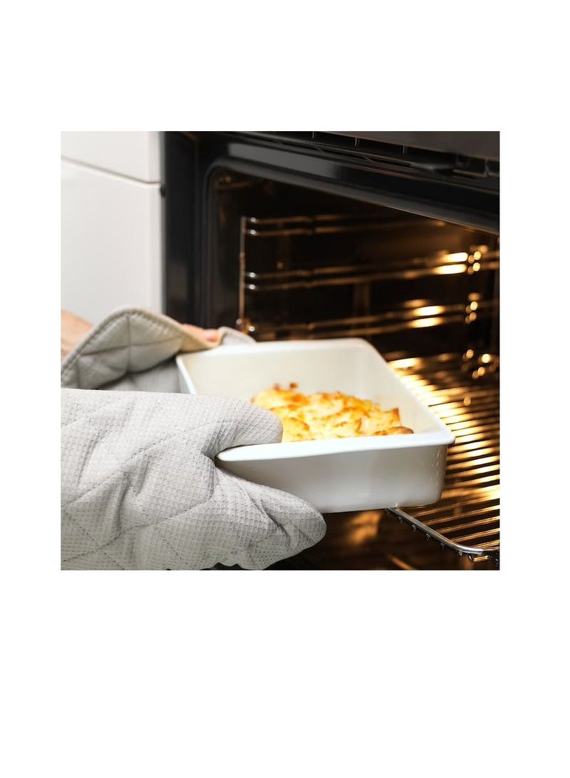 Oven dish, white32x20 cm - Image 3