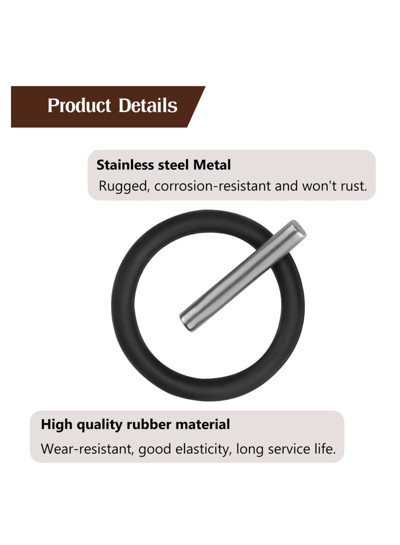 120 Pcs Replacement Pin and O-Ring,4mm Impact Ring and 3x25mm Socket Pins for 1/2" Impact Socket Scaffolders for Impact Wrench, Pressure Washer (60 Pairs) - Image 3