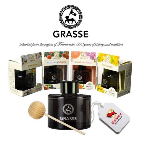Bullsone معطر هواء السيارة Bullsone Grasse، معطرات هواء طبيعية، عطر سيارة فاخر - رائحة الكمثرى والفريزيا - Image 4