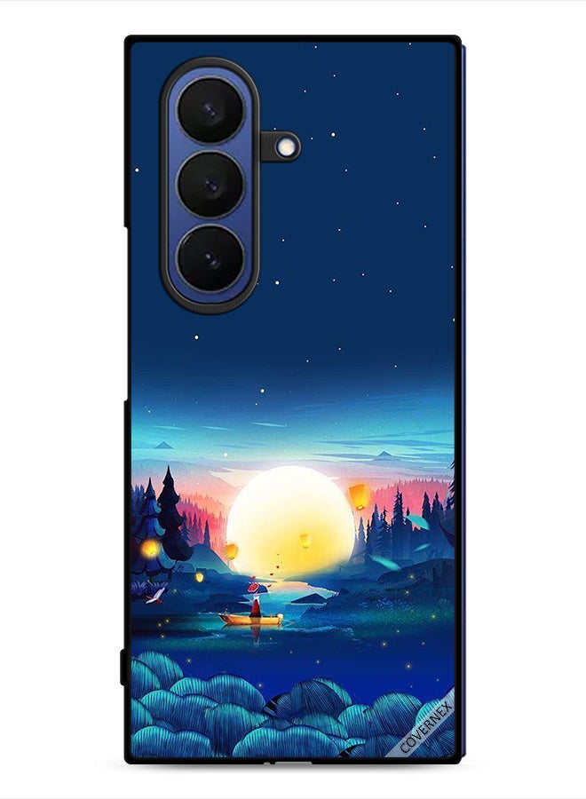 Covernex Samsung Galaxy Z Fold7 Protective Case Cover Sunset View Paint - Image 1