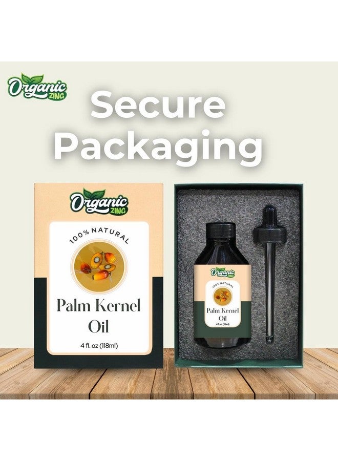 ORGANIC ZING زيت نواة النخيل العضوي (Elaeis Guineensis) | زيت ناقل نقي وطبيعي للعناية بالبشرة والشعر - 118 مل/3.99 أونصة سائلة - Image 4
