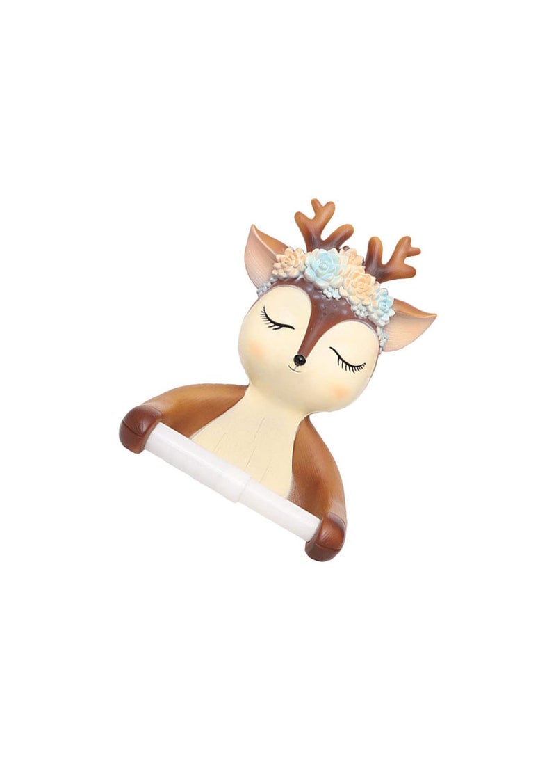 GGOOT Tissue Paper Roll Holder Cute Toilet Paper Holder Wall Mount Paper Towel Hanger Roll Bathroom Tissue Holder - Image 1