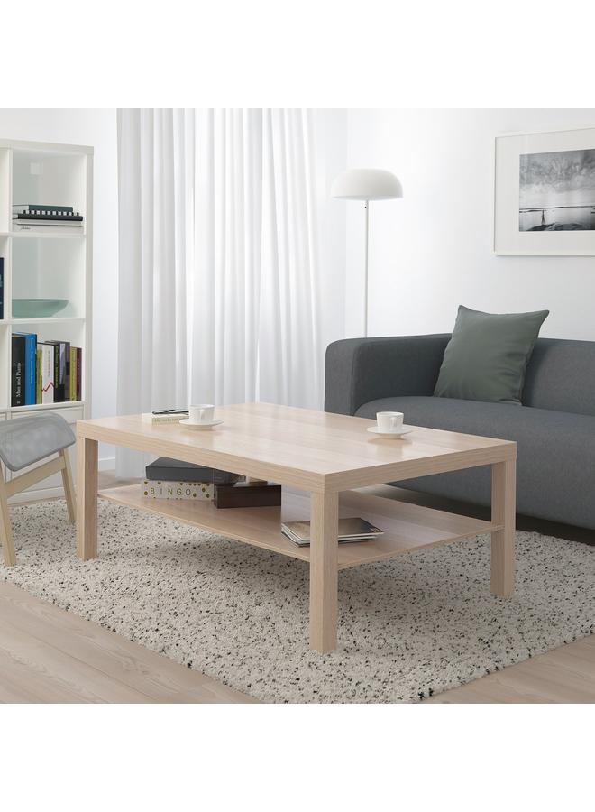 erorex Coffee Table, White Stained Oak Effect, 118X78 Cm - Image 2