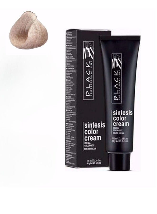 BLACK PROFESSIONAL LINE Black Sintesis Color Cream Ultra Lightener Ash Blonde 11.1 - Permanent Hair Color - Image 1