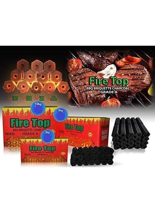 Fire Top BBQ Charcoal Briquettes 5 Kg Long Hole Charcoal Black - pzsku/Z0E4C7B40C6EC7D77B9BFZ/45/_/1726638738/d919a897-7706-473d-9bba-2207de6f61e1