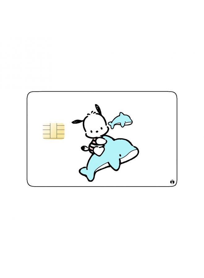 RKN PRINTED BANK CARD STICKER Pochacco Anime Character - Image 1