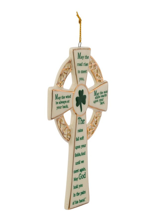 Kurt S. Adler Kurt Adler 5.12-Inch Porcelain Irish Cross Ornament - Image 1