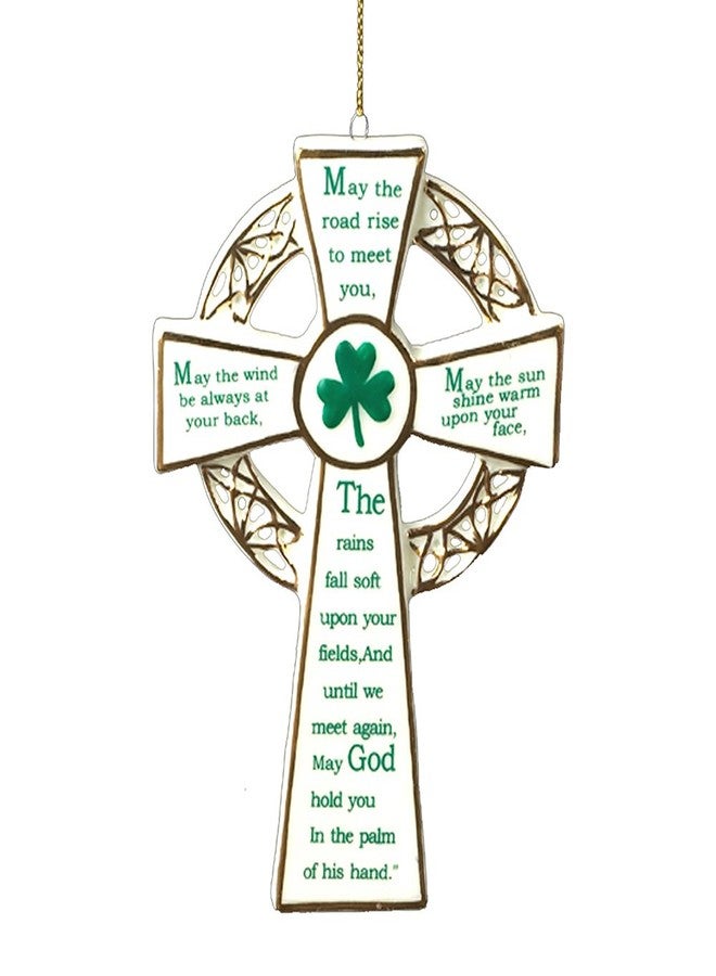 Kurt S. Adler Kurt Adler 5.12-Inch Porcelain Irish Cross Ornament - Image 2