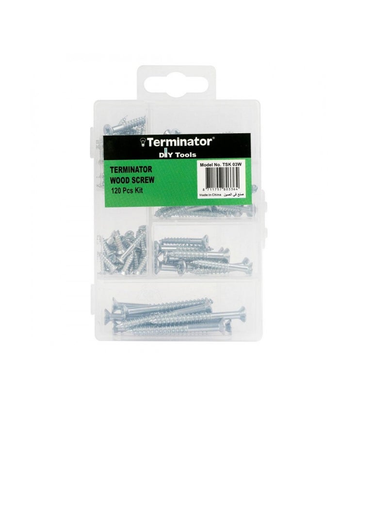 Terminator Wood Screw 120 Pcs Kit - Image 2