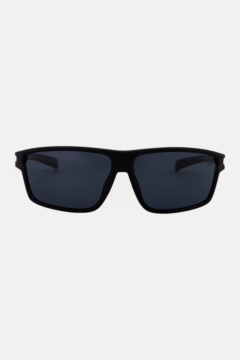 Timberland Men TB9307 Rectangular Sunglasses, Black - Image 1