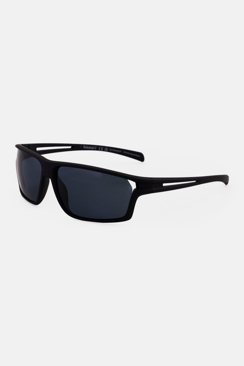 Timberland Men TB9307 Rectangular Sunglasses, Black - Image 3