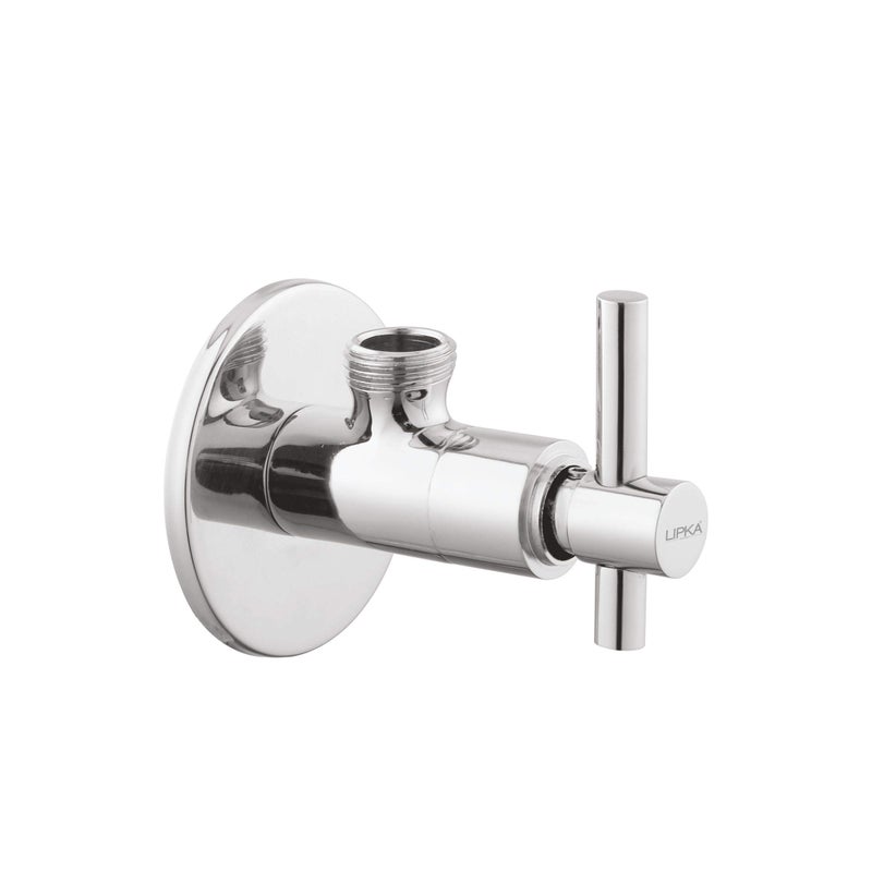 Lipka Vgs Brass Angle Valve With Flange, Chrome Finish - Image 3